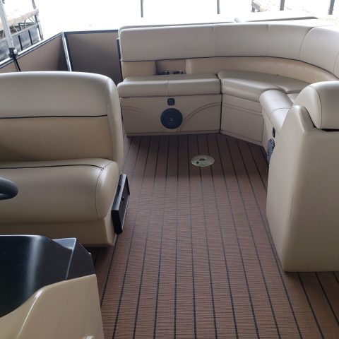 a computer sitting on top of a car