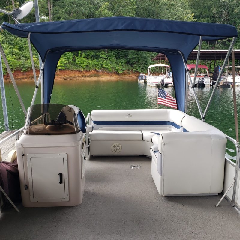 a small boat in a body of water