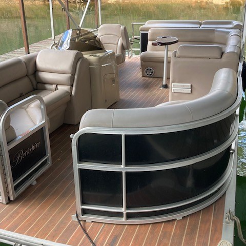 a boat sitting on top of a chair