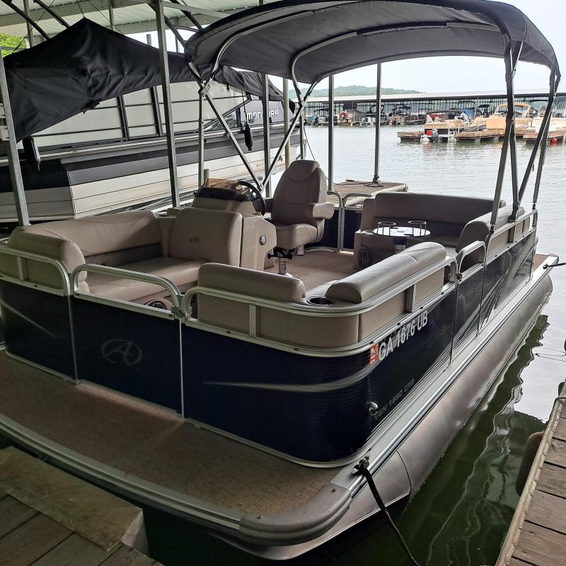 a boat sitting on top of a chair