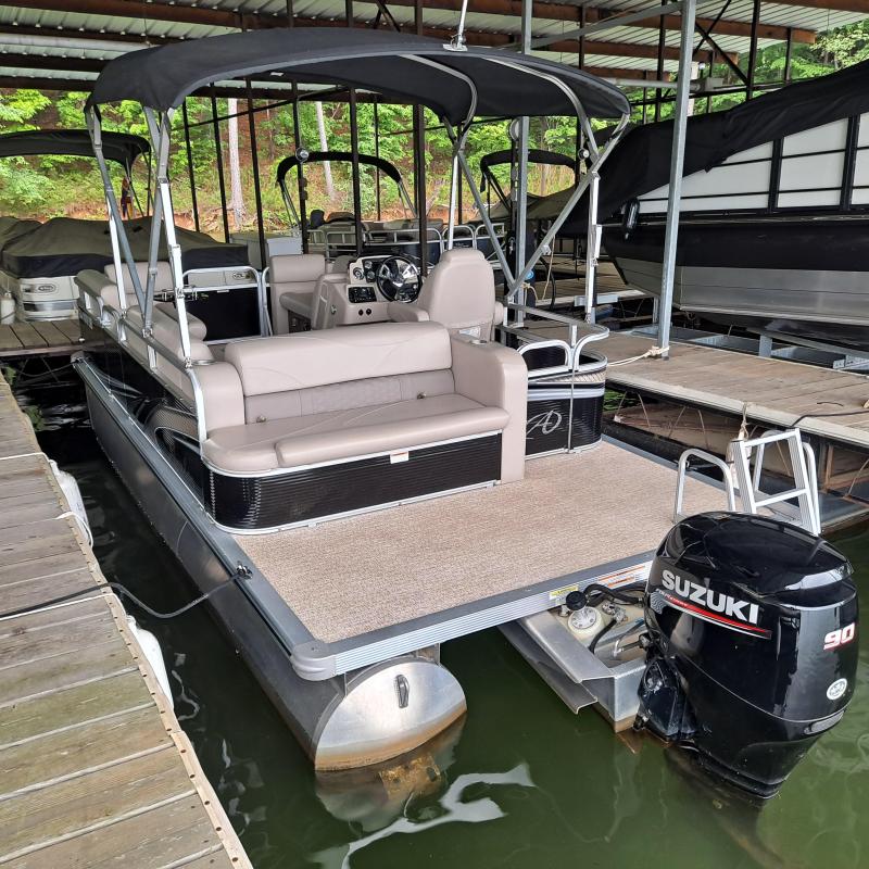 a train is parked on the side of a building