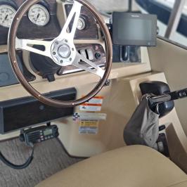 a motorcycle that is sitting on a desk